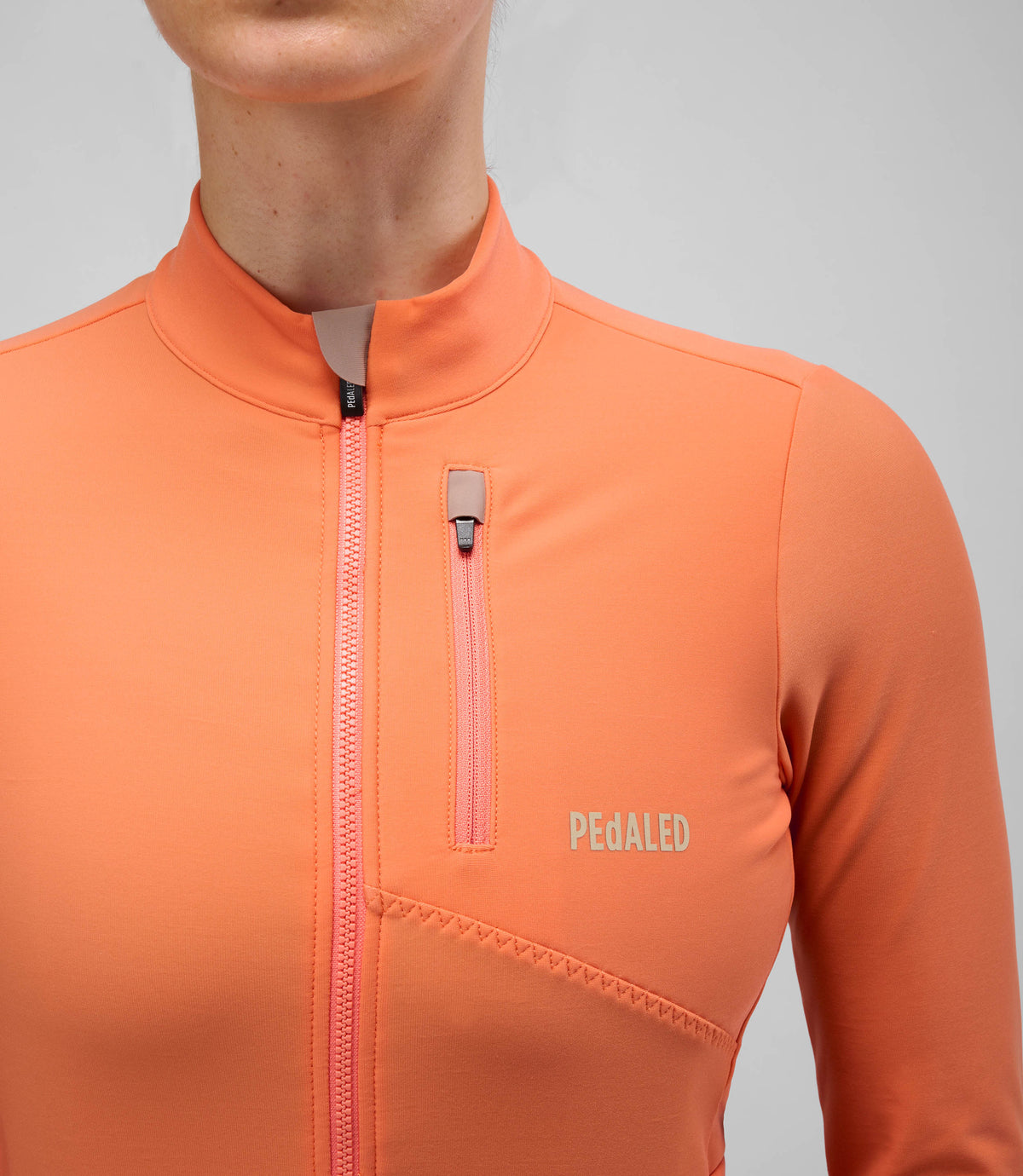PEDALED WOMEN ODYSSEY LONG SLEEVE JERSEY - ORANGE