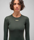 PEDALED WOMEN ODYSSEY POWER DRY BASE LAYER - DARK OLIVE