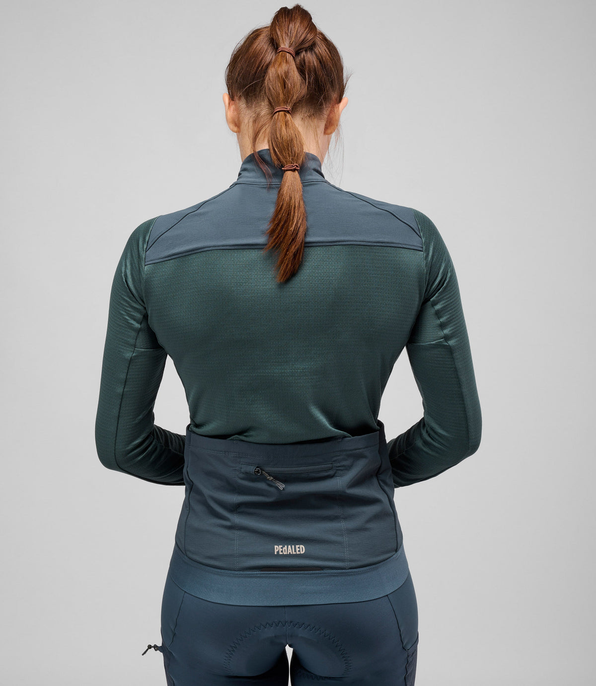 PEDALED WOMEN ODYSSEY WINDBLOCK MERINO JERSEY - DARK SLATE