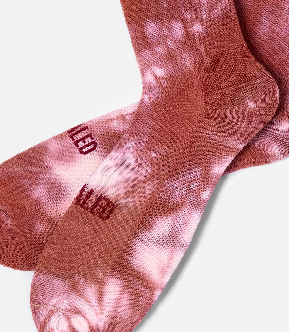 PEDALED YAMA Tie Dye Socks - Mauve Chalk