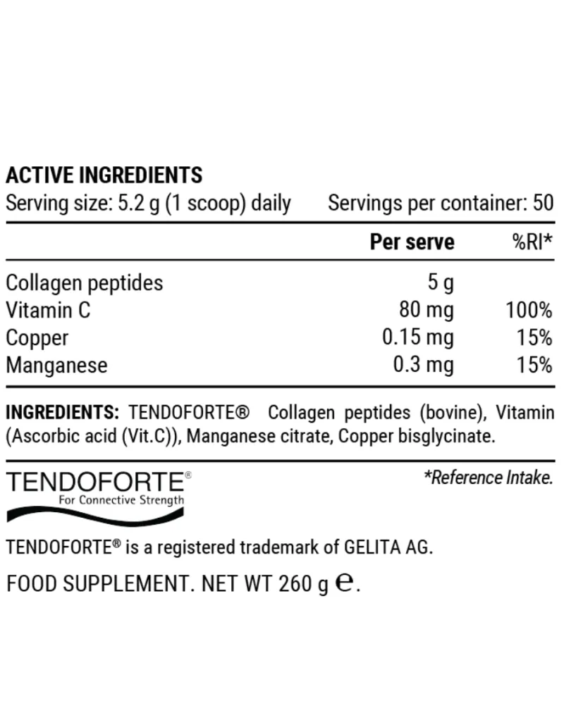 PILLAR PERFORMANCE Collagen Repair Tendon & Ligament 260g - Unflavoured
