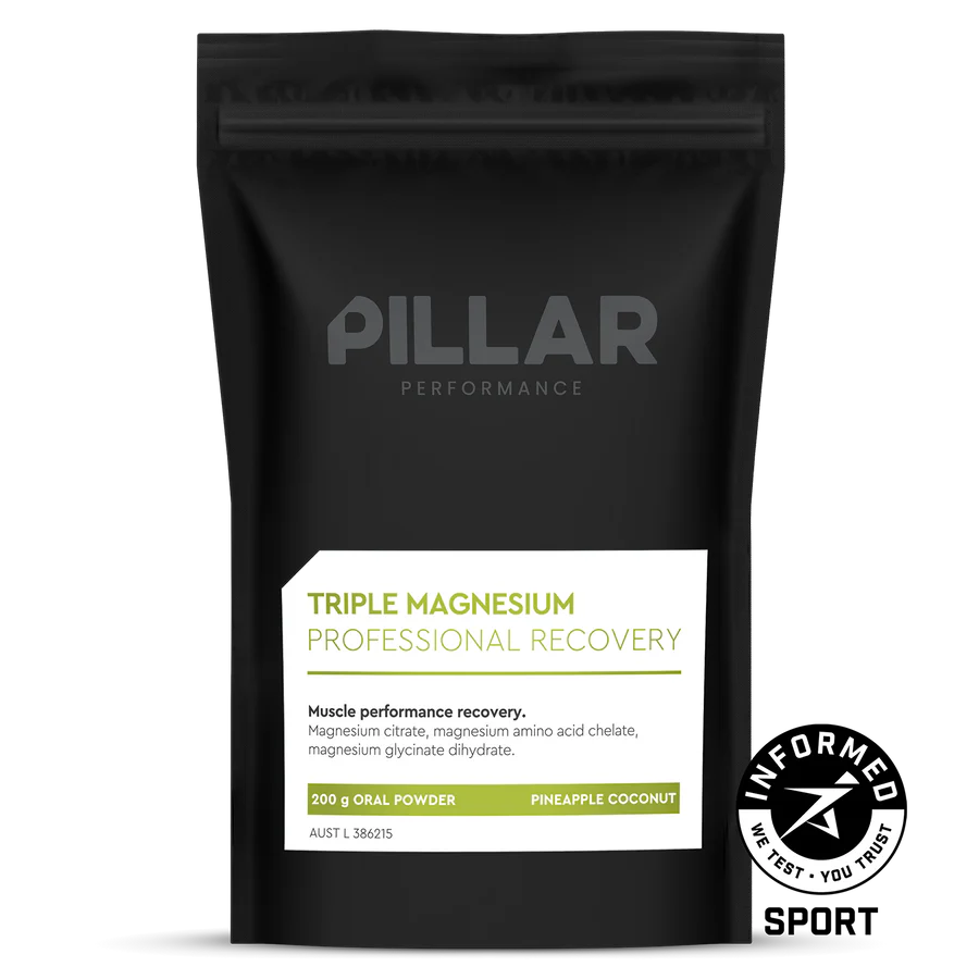 PILLAR PERFORMANCE Professional Recovery Triple Magnesium 200g- Pineaple and Coconut