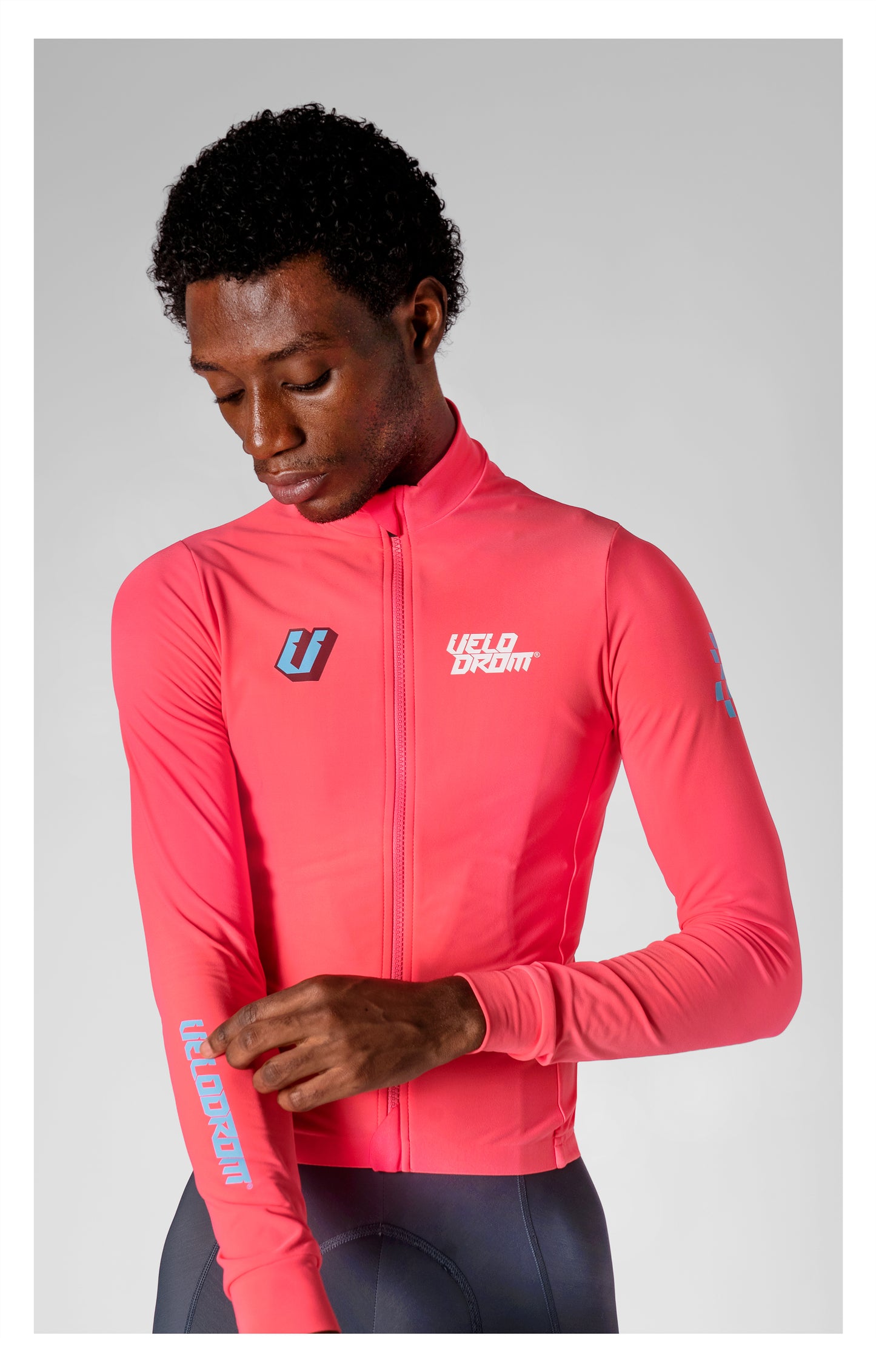 VELODROM RaceDay 3.0 Thermal Xperiment Maglia da ciclismo a manica lunga - Fluor Pink
