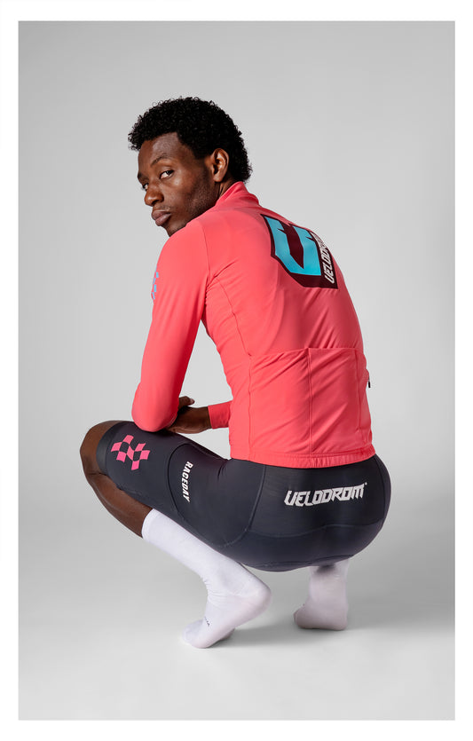 VELODROM RaceDay 3.0 Thermal Xperiment Fietsshirt lange mouwen - Fluor Pink