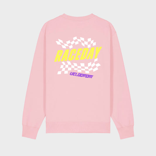 VELODROM Raceday Sweater - Pink/Yellow/Purple