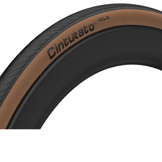PIRELLI CINTURATO VELO TLR CLASSIC FOLDABLE ARMOUR TECH SMARTNET SILICA Road Tyre - Classic Brown