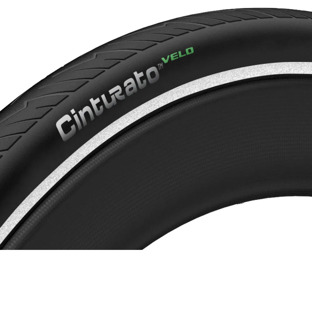 PIRELLI CINTURATO VELO TLR FOLDABLE ARMOUR TECH SMARTNET SILICA Road Tyre - BLACK REFLEX