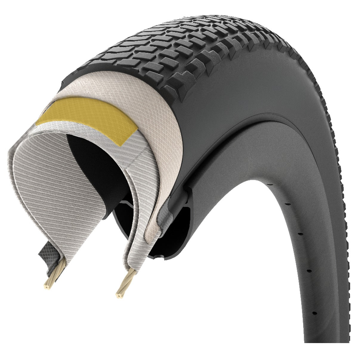 PIRELLI Cinturato Gravel H 120 TPI Gravel Tyre - Retro