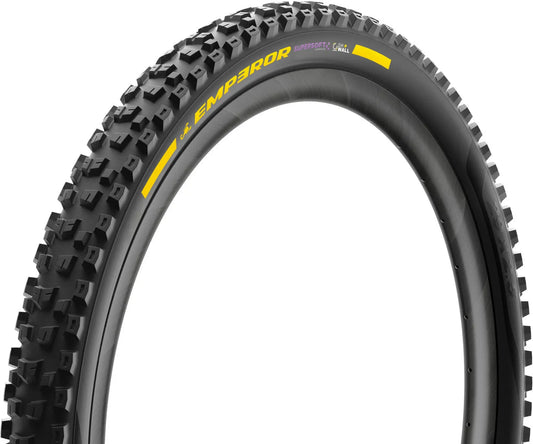 PIRELLI SCORPION EMPEROR TLR DHWALL+ SUPERSOFT MTB Tyre - BLACK YELLOW LABEL