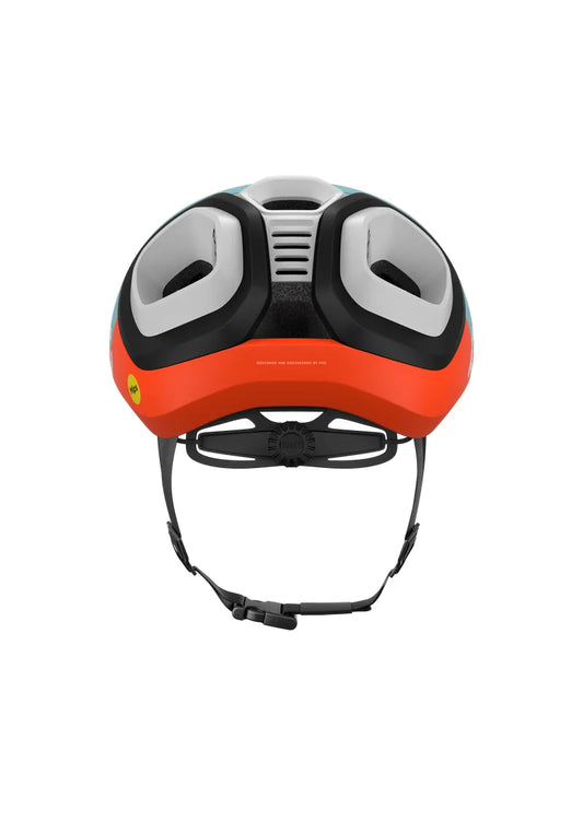POC Amidal Cycling Helmet - Indicolite Blue Matt/Carnelian Orange Matt