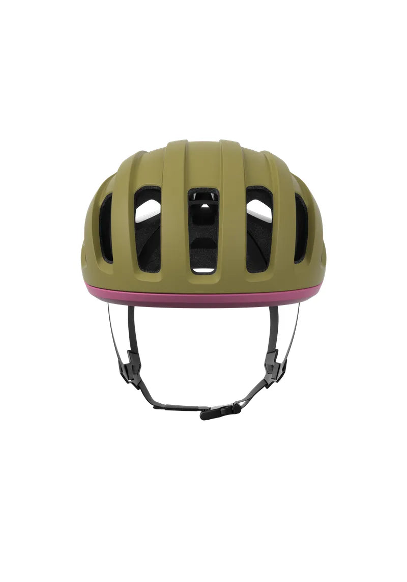 POC Amidal Cycling Helmet - Olivine Green Matt/Thulite Pink Matt