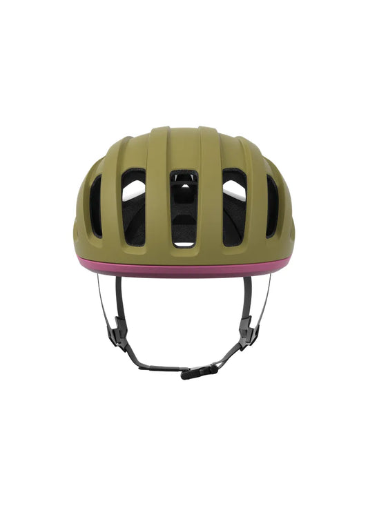 POC Amidal Cycling Helmet - Olivine Green Matt/Thulite Pink Matt