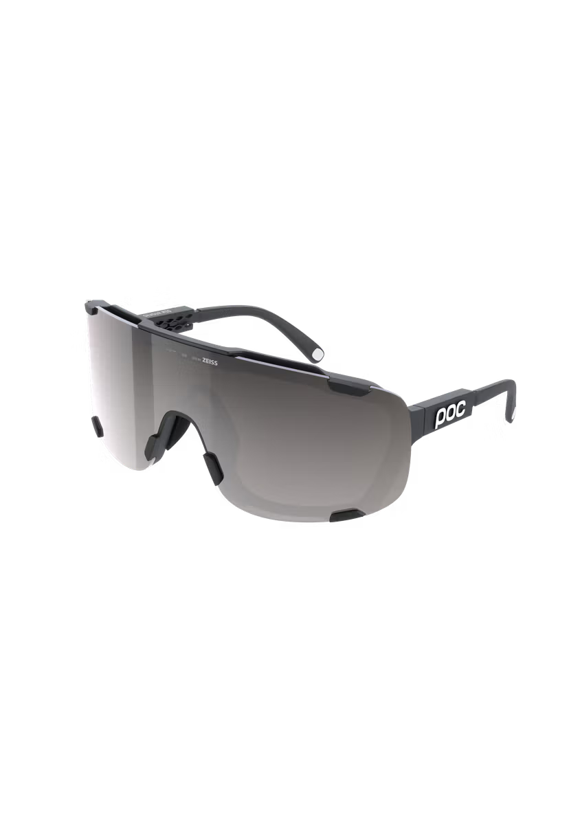 POC Devour Mid Bike Sunglasses + Extra Lens - Uranium Black