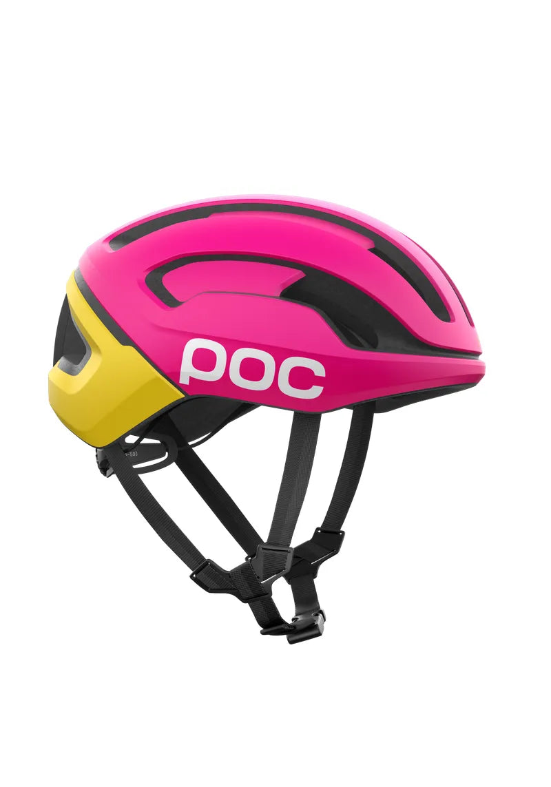 POC Omne Air MIPS Cycling Helmet - Rhos Red Matt/Citrine Yellow Matt