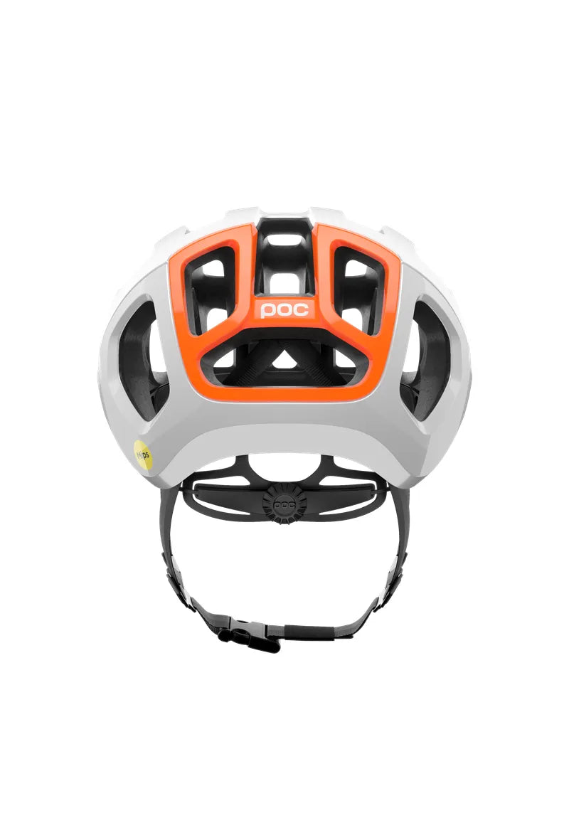 POC Ventral Air MIPS Cycling Helmet - Hydrogen White/Fluorescent Orange