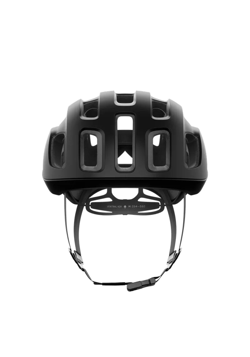 POC Ventral Air MIPS Cycling Helmet - Uranium Black Matt/Fluorescent Orange Matt