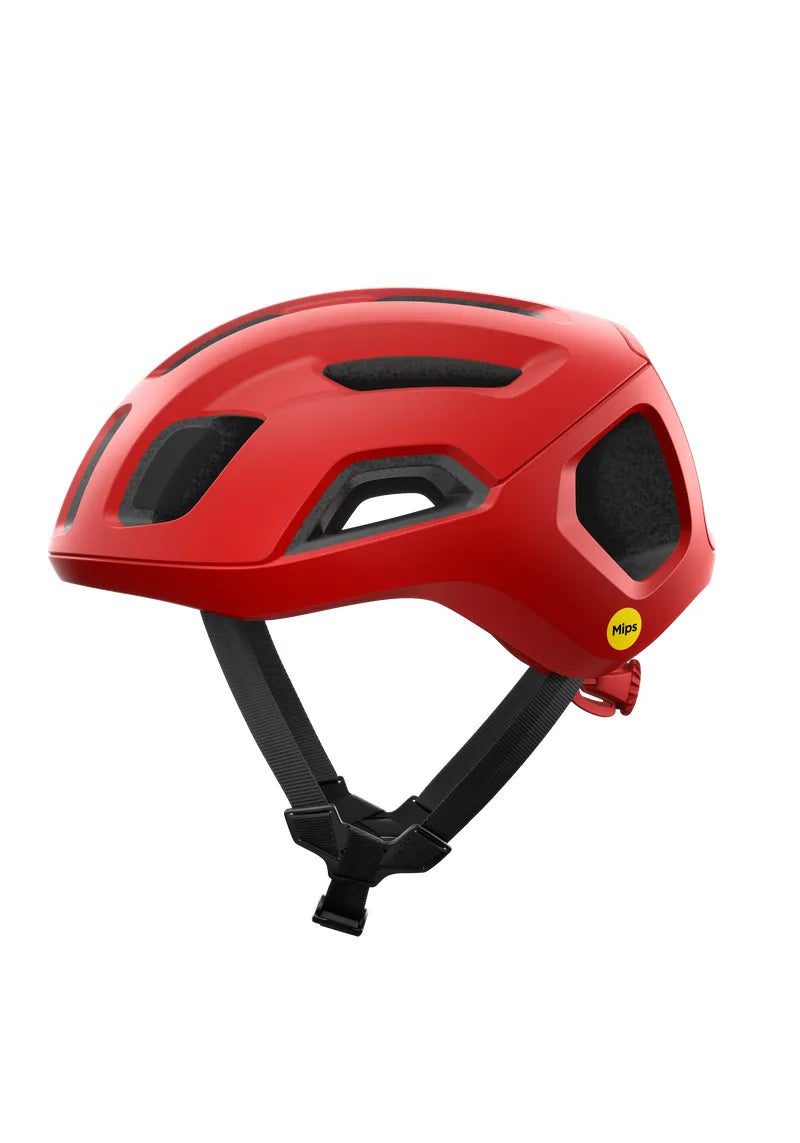 POC Ventral Air Mips Wide Fit Cycling Helmet - Prismane Red Matt