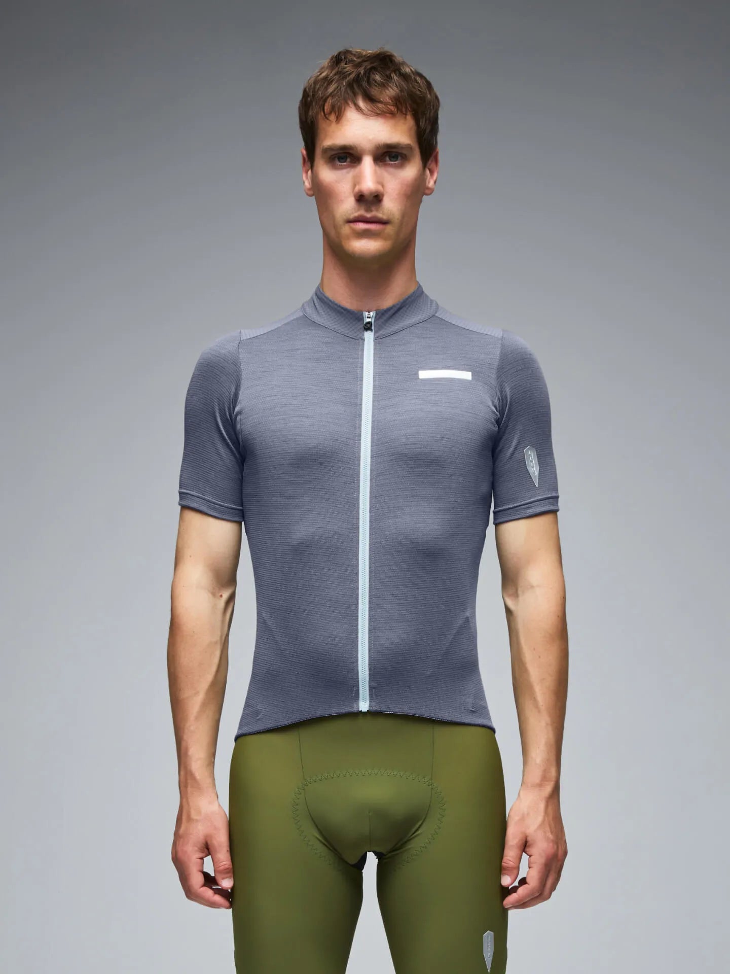 Q36.5 Adventure Tech Merino Jersey Grisaille - Blue