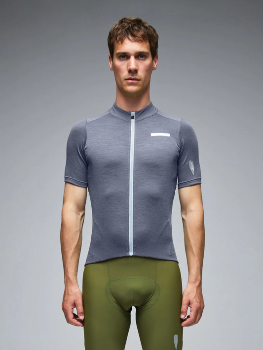 Q36.5 Adventure Tech Merino Jersey Grisaille - Blue