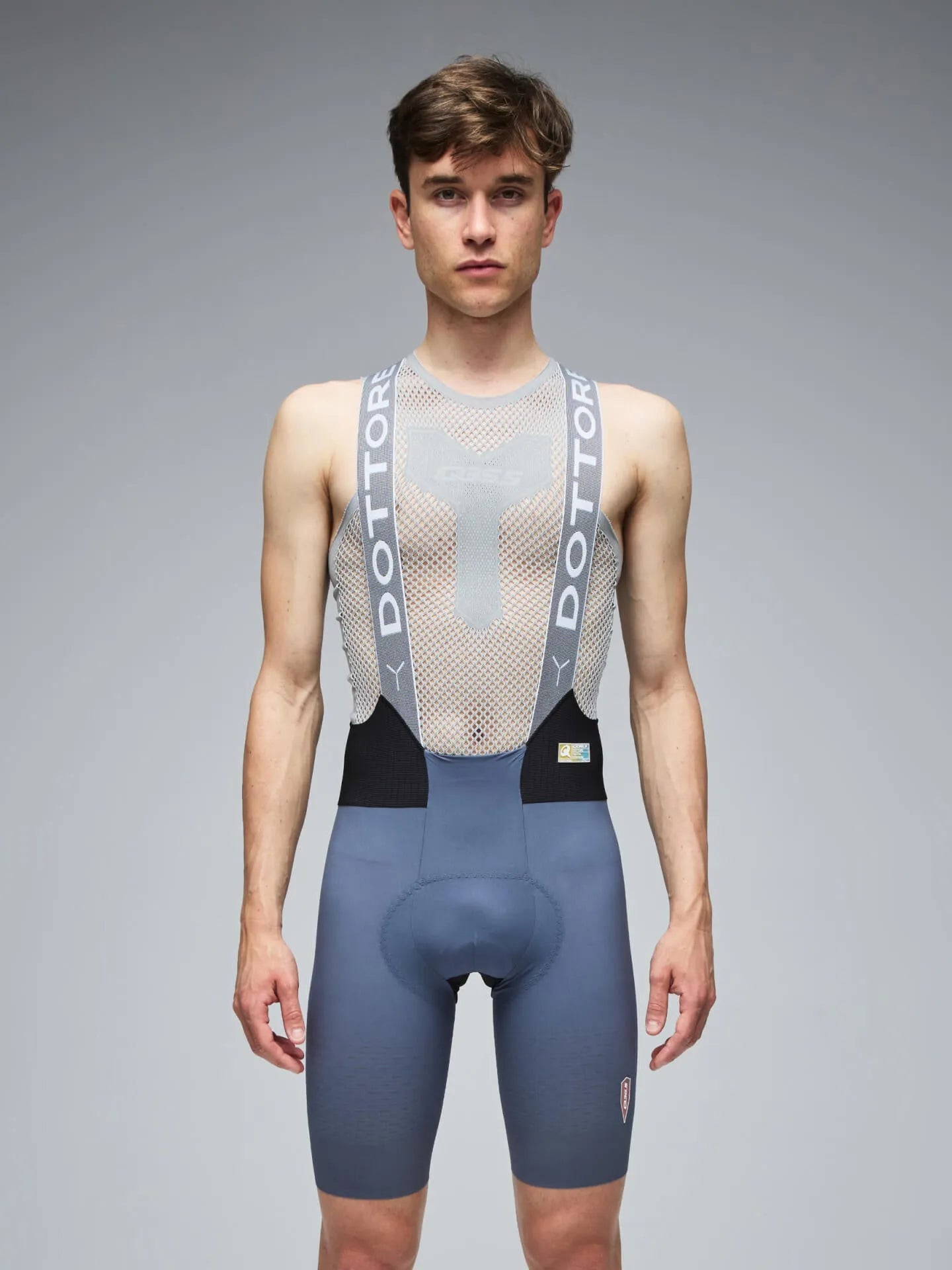 Q36.5 Dottore Clima Gravel Bib Shorts - Grey