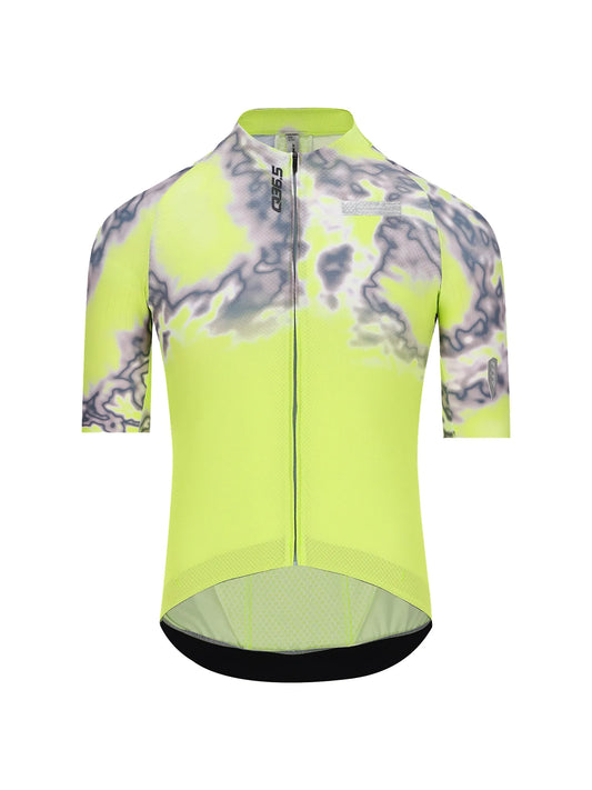 Q36.5 Gregarius Clima Weathermap Jersey - Lime