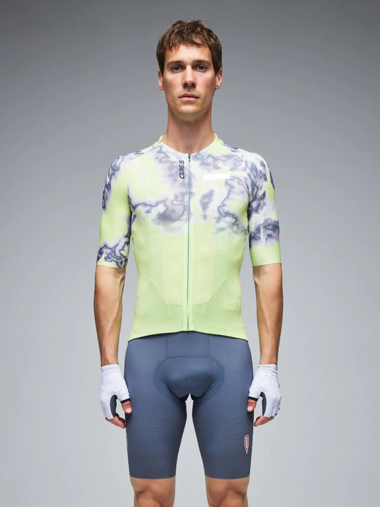 Q36.5 Gregarius Clima Weathermap Jersey - Lime