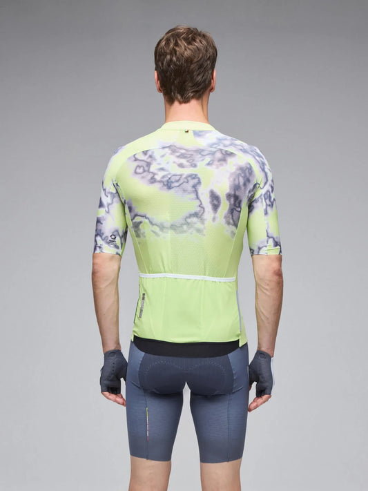Q36.5 Gregarius Clima Weathermap Jersey - Lime