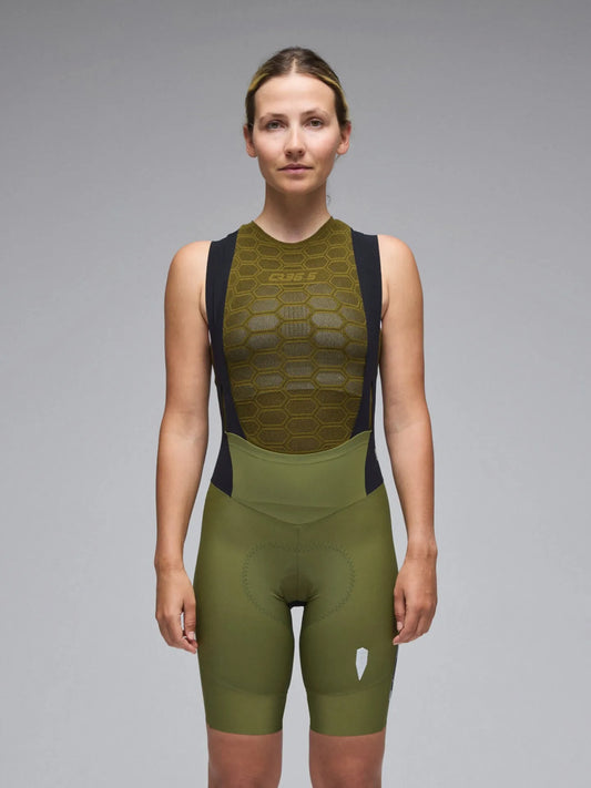 Q36.5 Gregarius Pro Bib Shorts Women Drab - Green