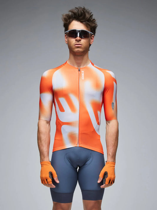 Q36.5 Gregarius Pro Big Logo Jersey Poppy - Orange