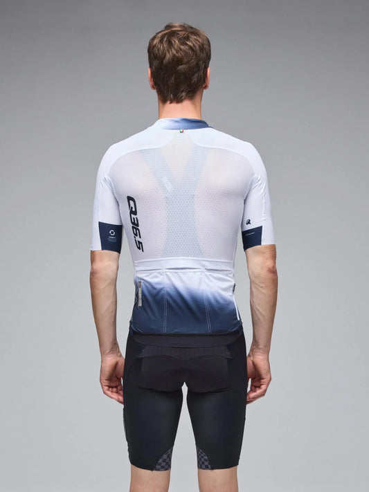 Q36.5 Gregarius Pro Collar Fade Jersey - White