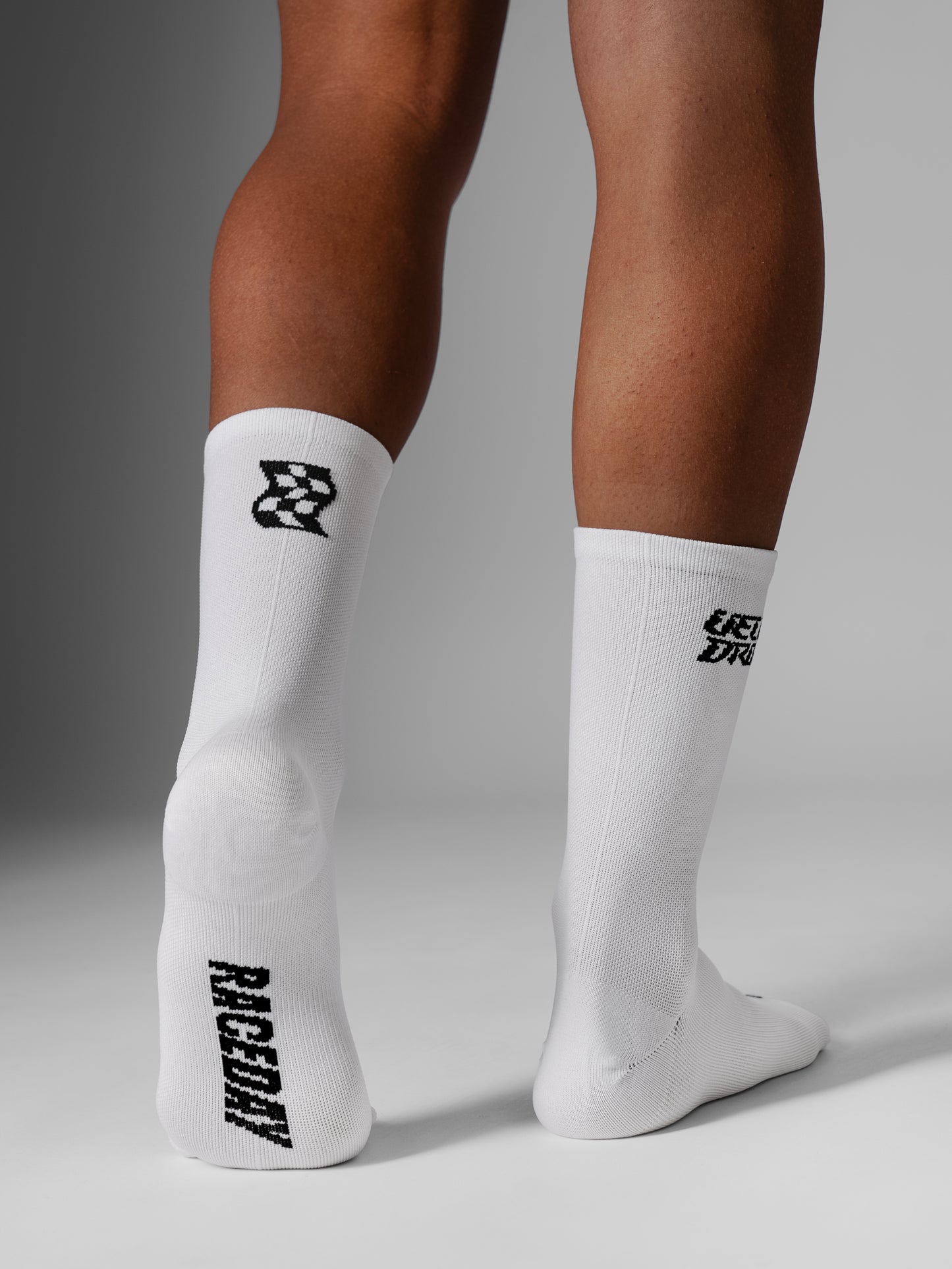 VELODROM RaceDay Logo Cycling Socks 2.0 - White