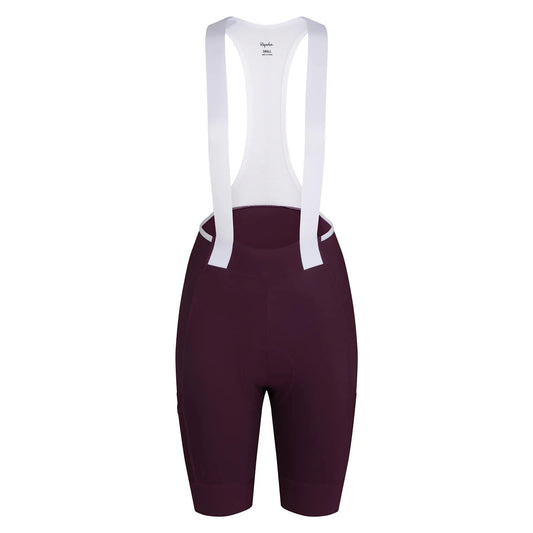 RAPHA Brevet Element Cargo Women Bib Shorts - PWT Plum/White