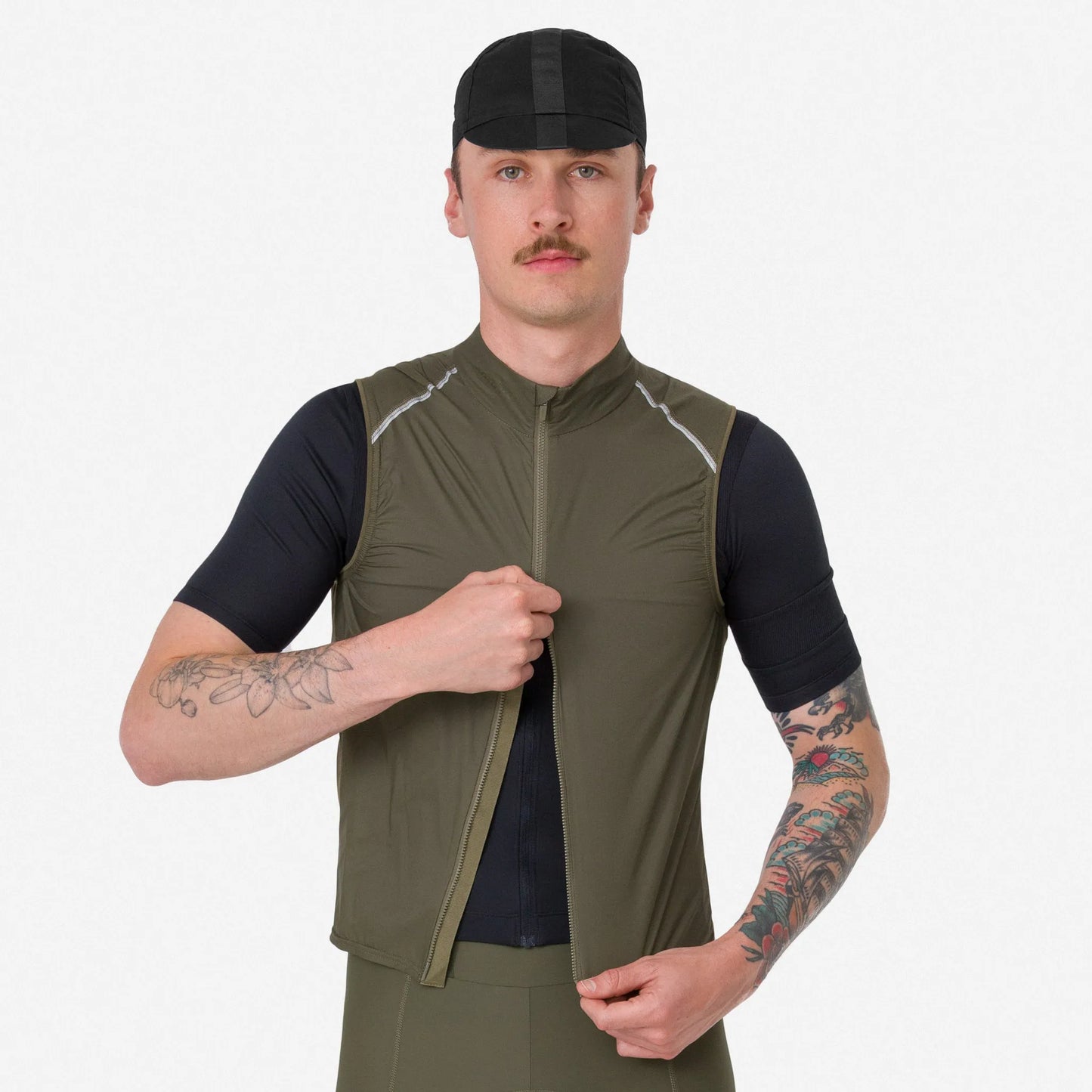 RAPHA Brevet Element Gilet - KDD Green/Dark Green