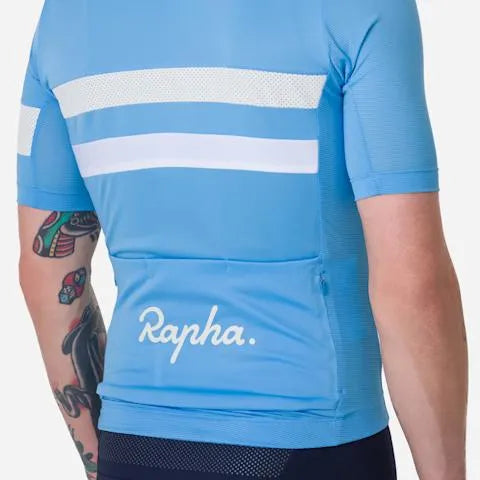 RAPHA Brevet Lightweight Jersey - ALD Cornflower/White