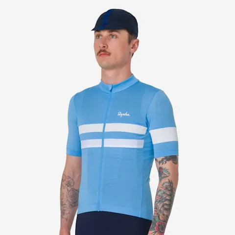 RAPHA Brevet Lightweight Jersey - ALD Cornflower/White