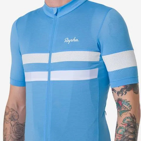 RAPHA Brevet Lightweight Jersey - ALD Cornflower/White