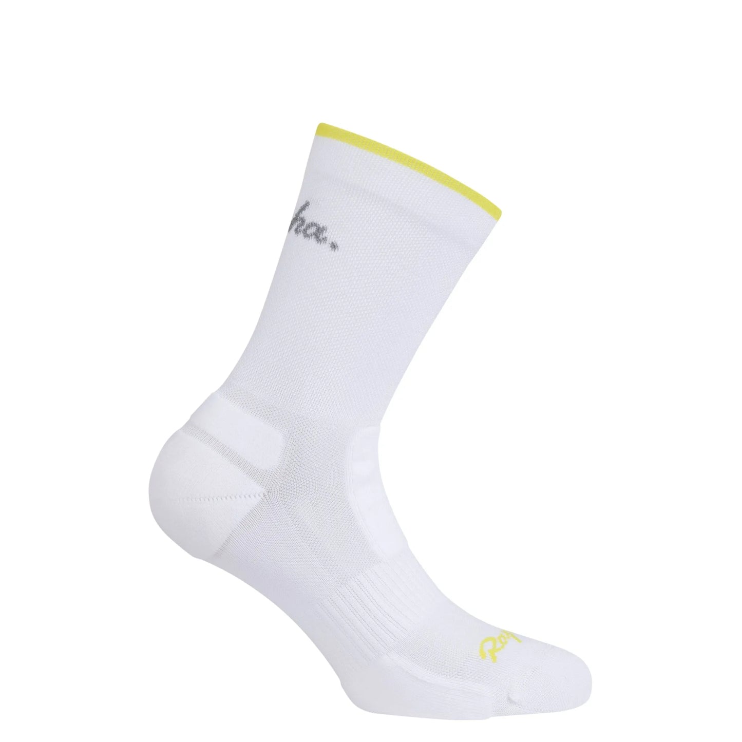 RAPHA Brevet Socks - White/Chartreuse