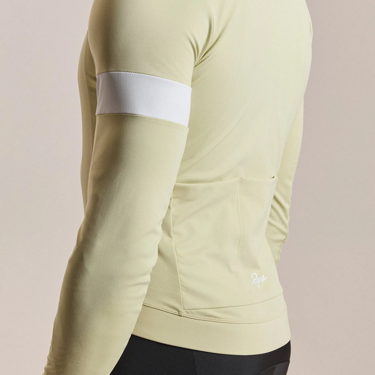 RAPHA Core Thermal Long Sleeve Jersey - Hay/White