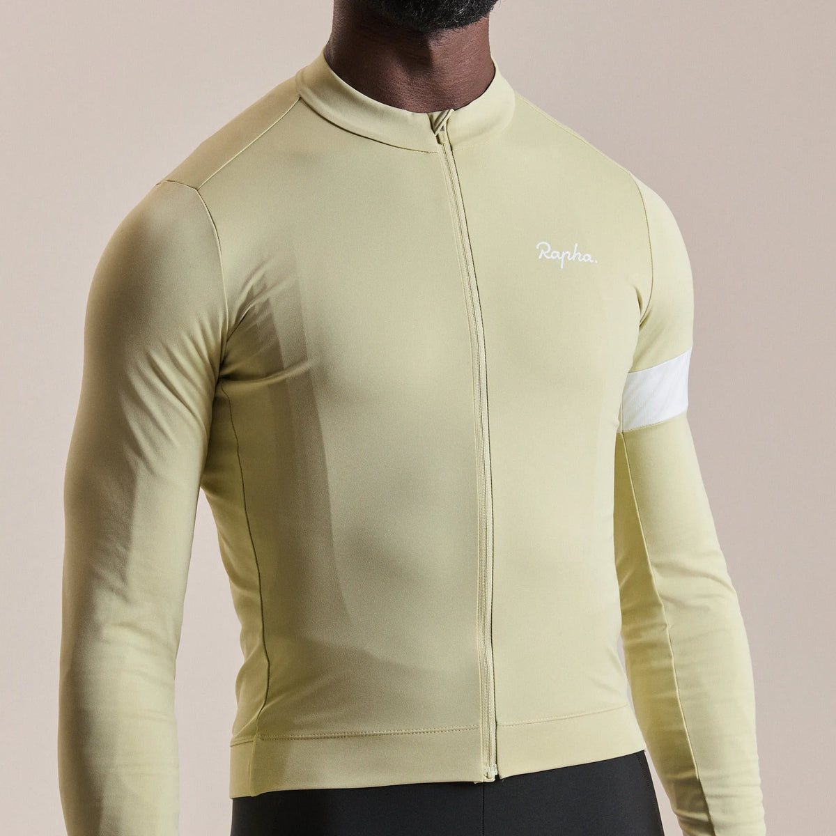 RAPHA Core Thermal Long Sleeve Jersey - Hay/White