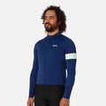 RAPHA Core Thermal Long Sleeve Jersey - Navy/White