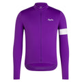 RAPHA Core Thermal Long Sleeve Jersey - PAW Ultraviolet/Wite