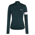 RAPHA Core Thermal Long Sleeve Women Jersey - MSW Forest Green/White