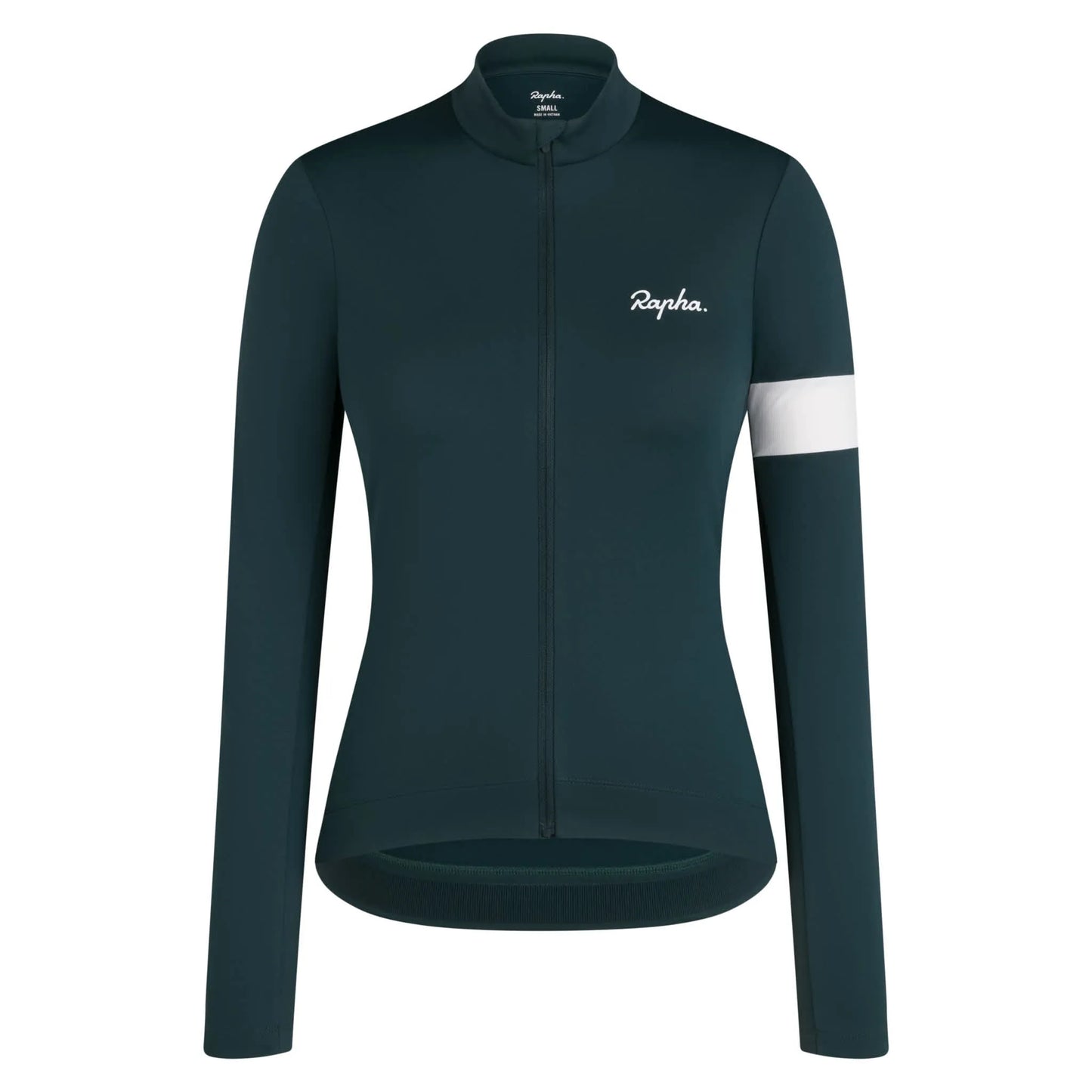 RAPHA Core Thermal Long Sleeve Women Jersey - MSW Forest Green/White