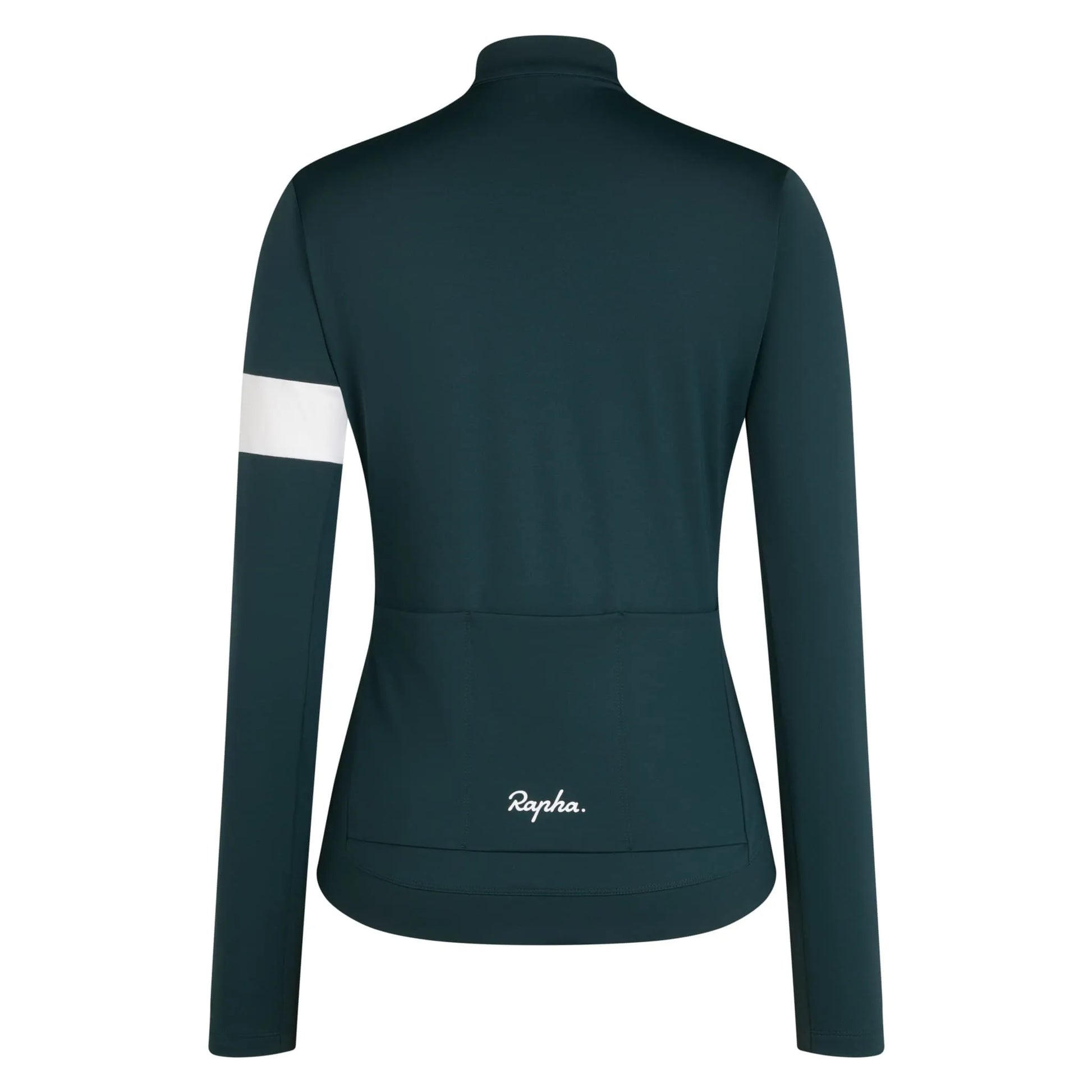 RAPHA Core Thermal Long Sleeve Women Jersey - MSW Forest Green/White