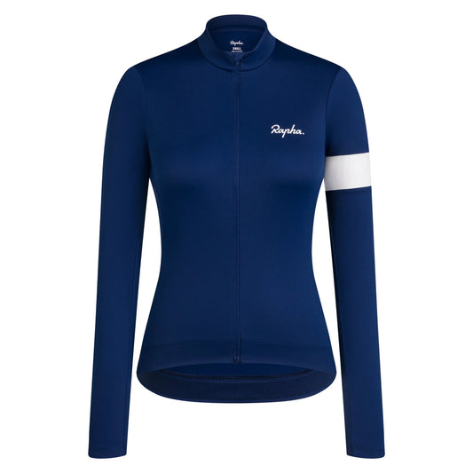 RAPHA Core Thermal Women Long Sleeve Jersey - Navy/White