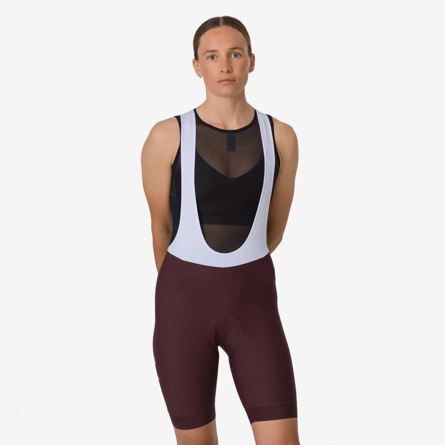 RAPHA Core Women Bib Shorts - FDW Mahogany/White