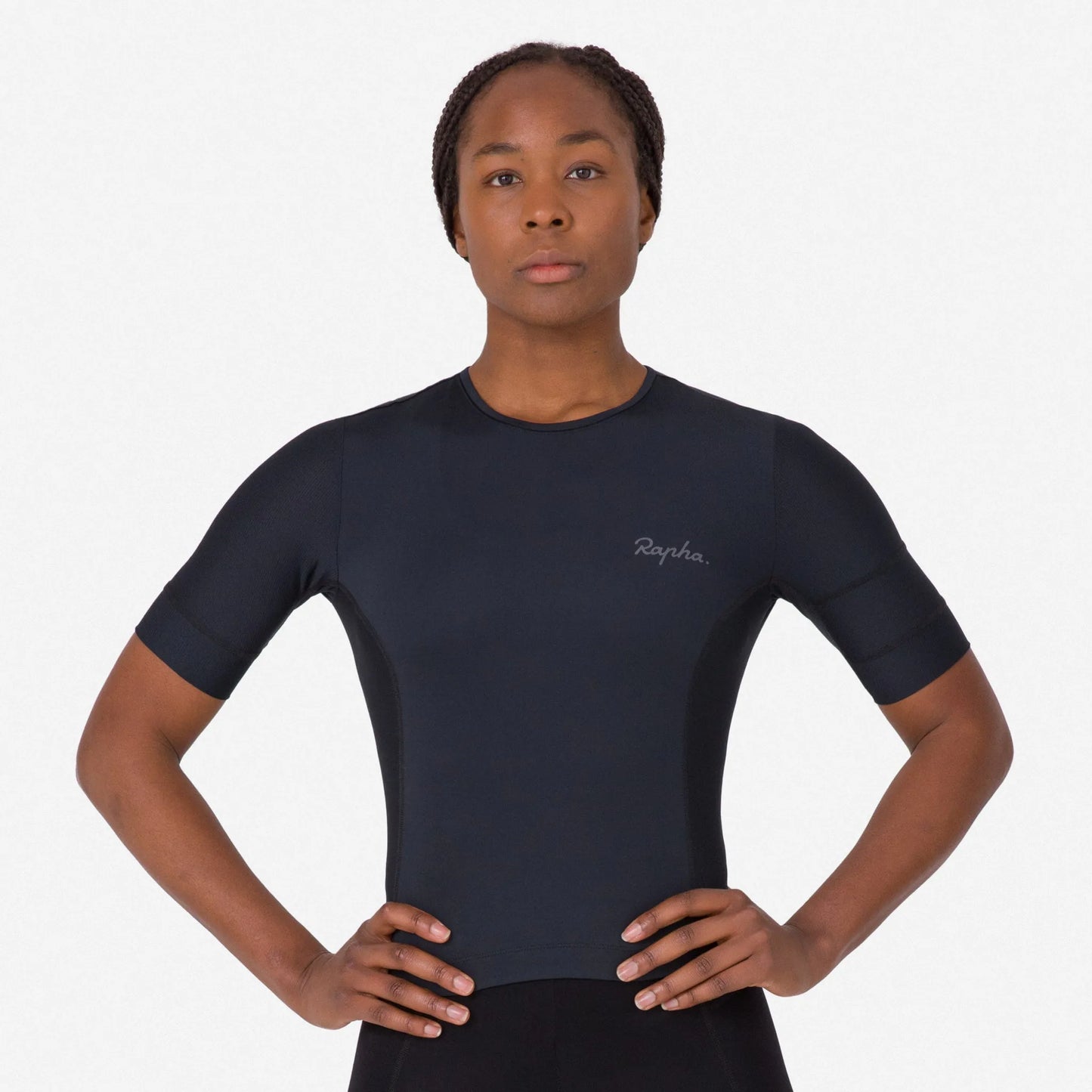 RAPHA Cropped Women Cargo Top - AGR Black/Grey
