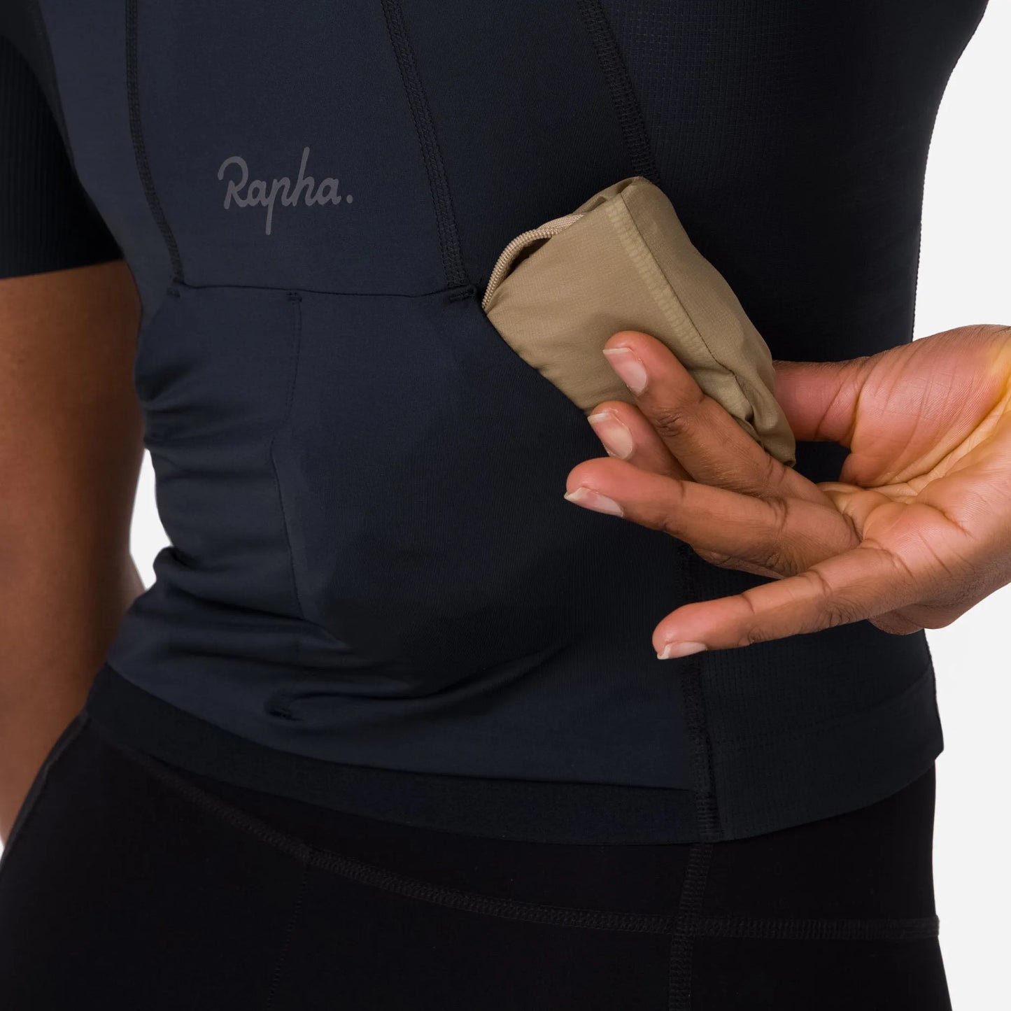 RAPHA Cropped Women Cargo Top - AGR Black/Grey