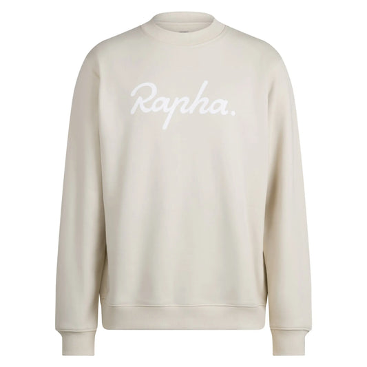 RAPHA HEAVYWEIGHT COTTON SWEATSHIRT - CHALK/WHITE