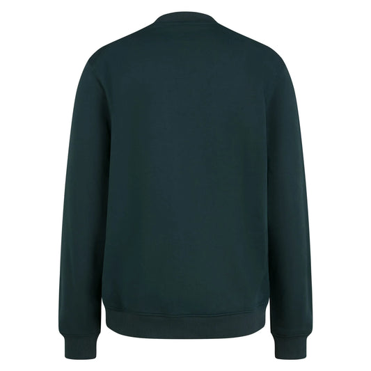 RAPHA HEAVYWEIGHT COTTON SWEATSHIRT - FOREST GREEN/LIGHT QUARTZ